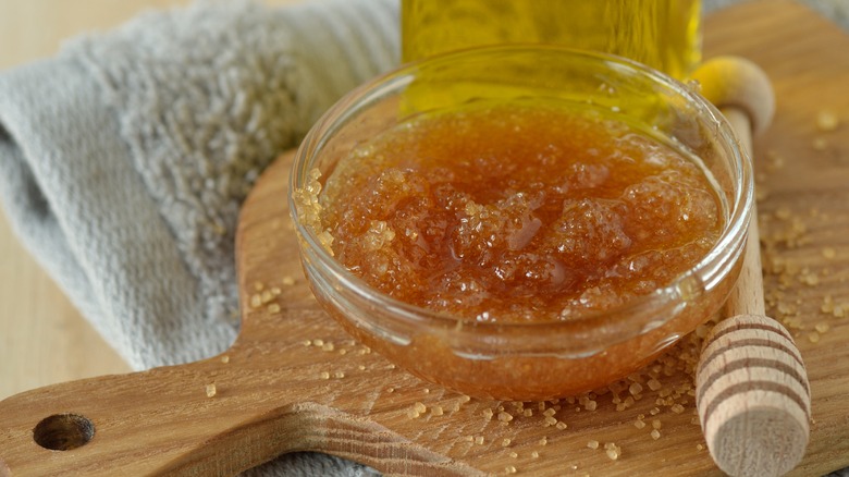 A sugar scrub