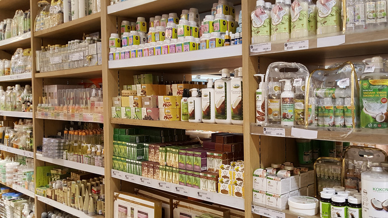 selection of body care products