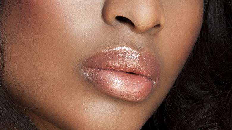 Glossy lips