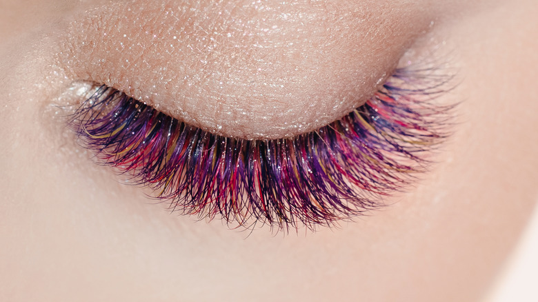 Purple lashes
