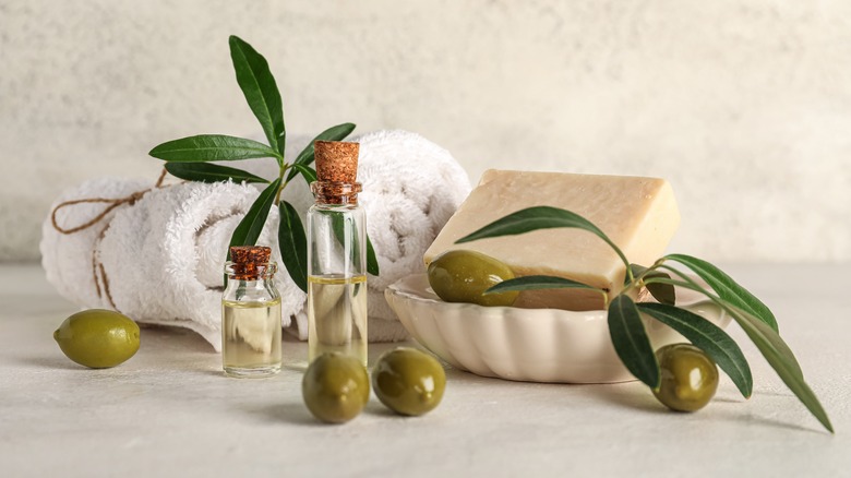 Olive oil skincare products
