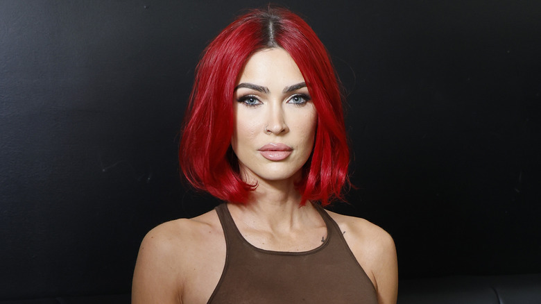 Megan Fox red bob hair