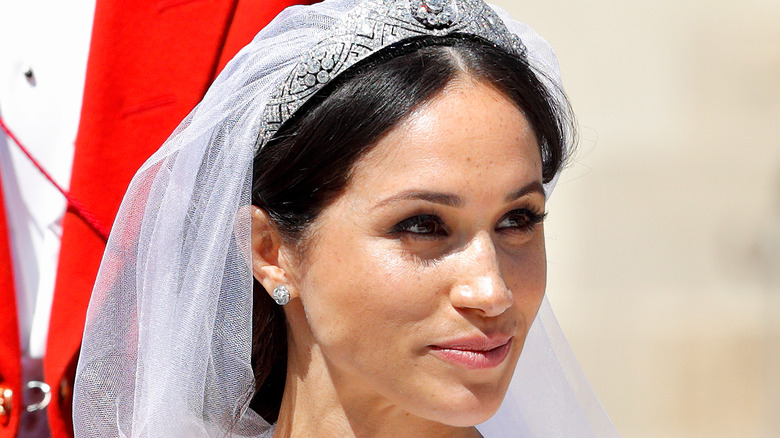 Meghan Markle on her wedding day