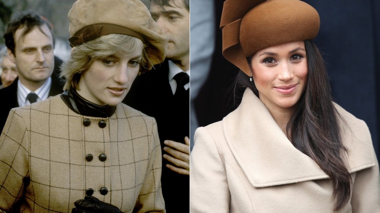 Princess Diana Meghan Markle brown