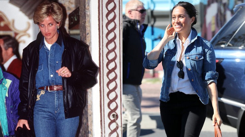 denim Princess Diana Meghan Markle