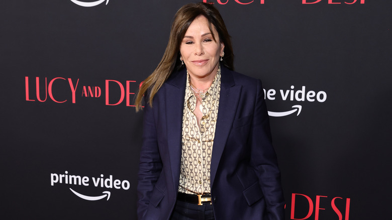 Melissa Rivers posing on the red carpet in blazer