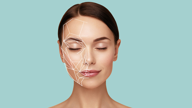 facial symmetry graphic