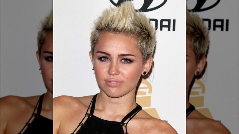 Miley Cyrus at pre-Grammy Gala