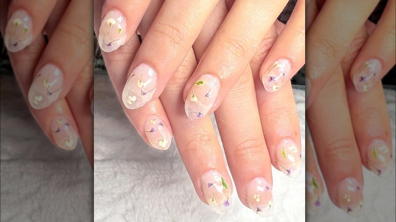 milk bath manicure