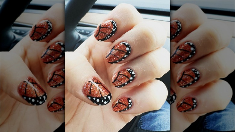 nails with a monarch manicure