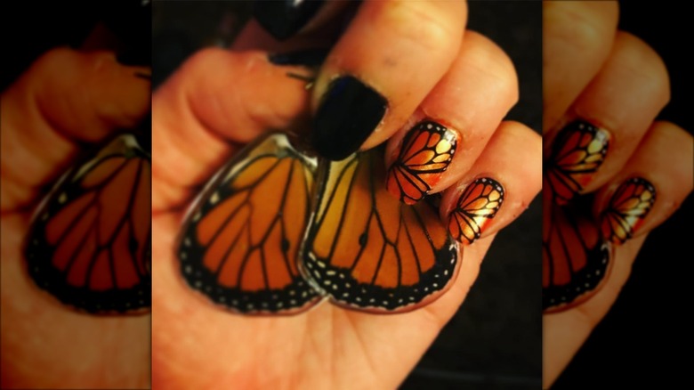 nails with a monarch manicure