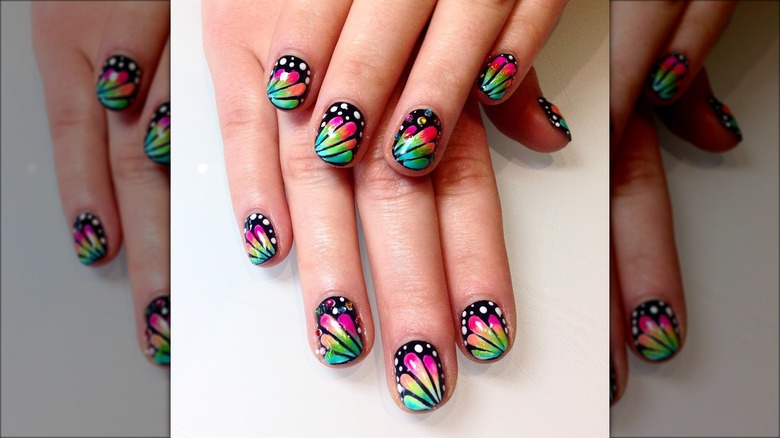 nails with a monarch manicure