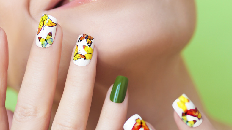 nails with a monarch manicure