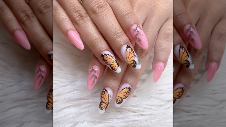 nails with a monarch manicure