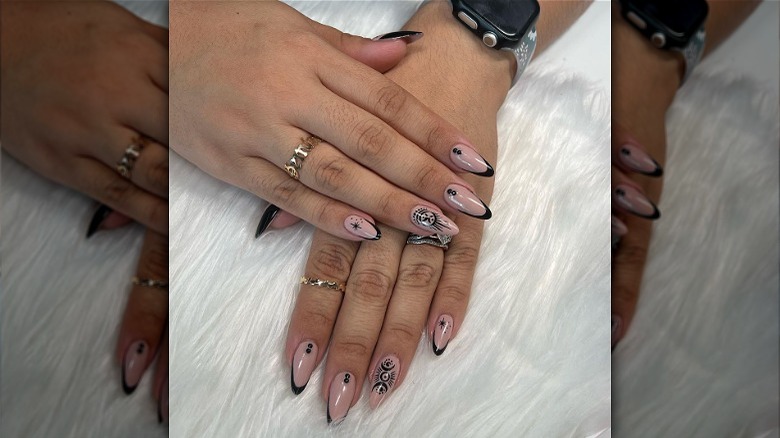 French moon nails
