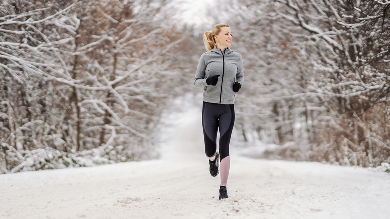 woman running