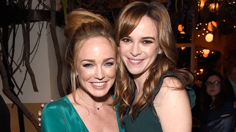 Danielle Panabaker Caity Lotz green dresses