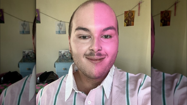 Pink color foundation