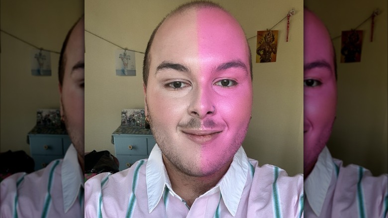 Pink color foundation