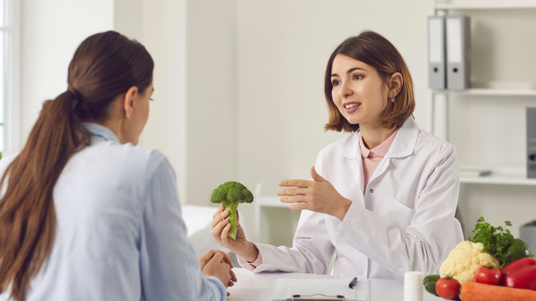 dietician consulting with patient