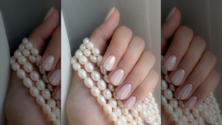 Pearl-inspired nail polish