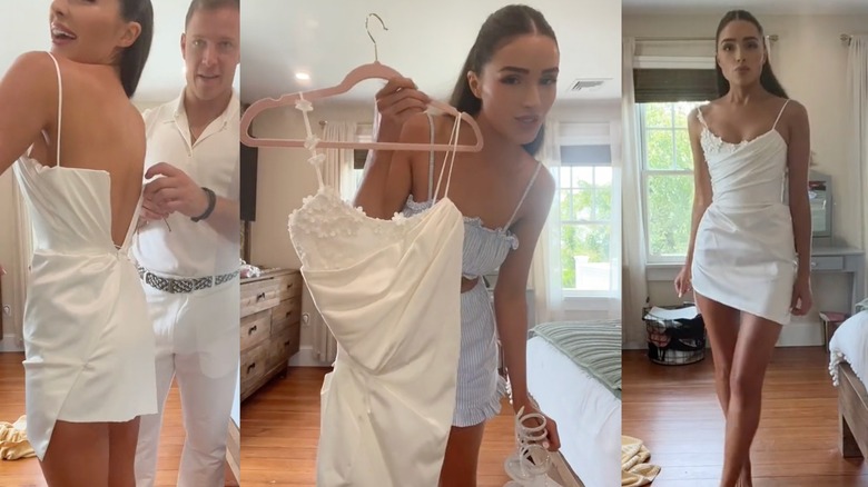 Olivia Culpo broken engagement dress