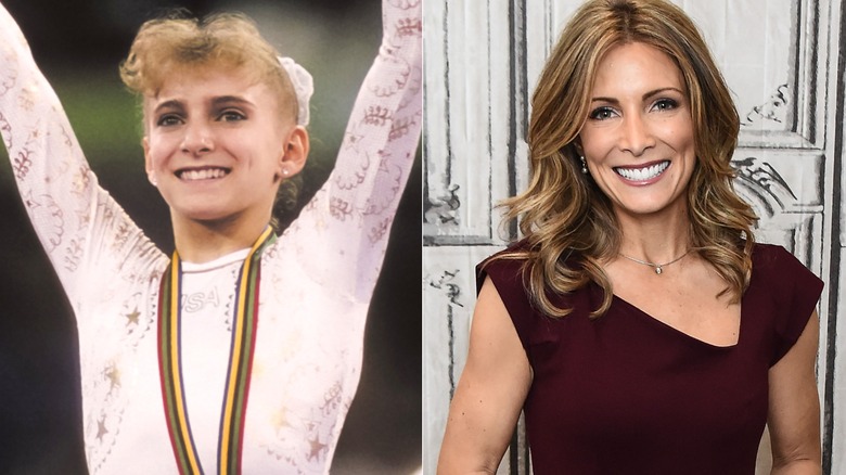 Shannon Miller in 1992 and 2018