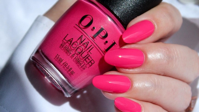 Manicure in OPI Strawberry Margarita