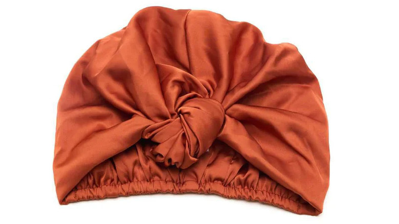 Grace Eleyae Satin-Lined Knot Turban