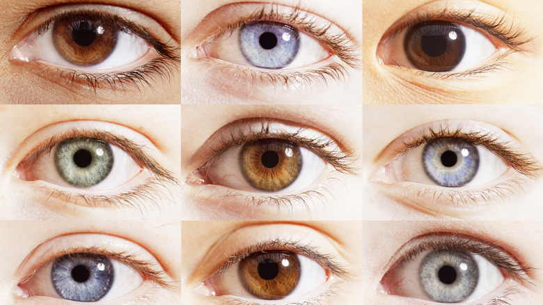 People with different color eyes