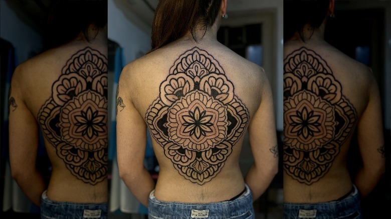 Full back tattoo