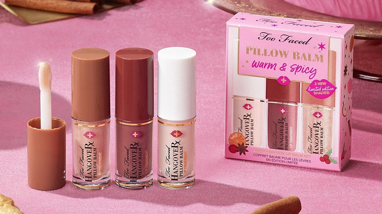 Warm & Spicy Hangover Pillow Balm Lip Balm Trio by Too Faced