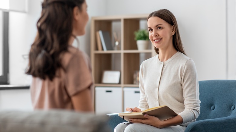 woman at a therapy session