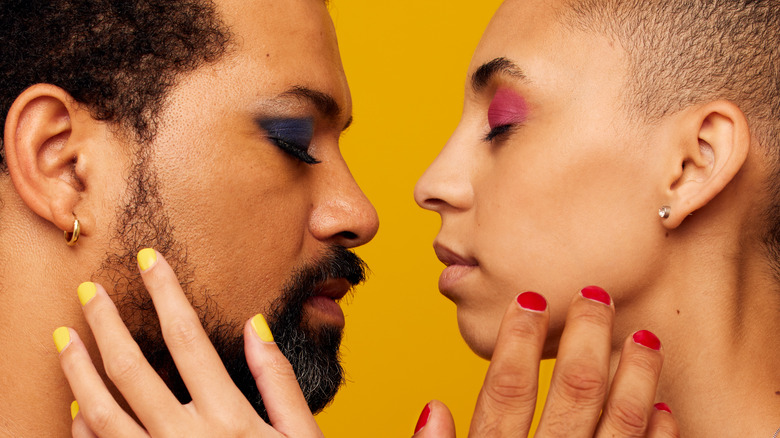 couple wearing makeup