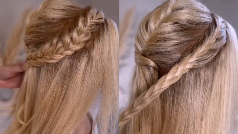 Fishtail braid guide