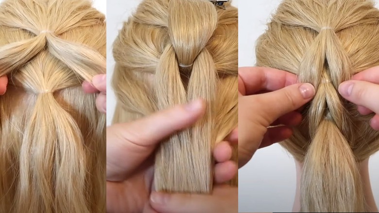 No band braid steps