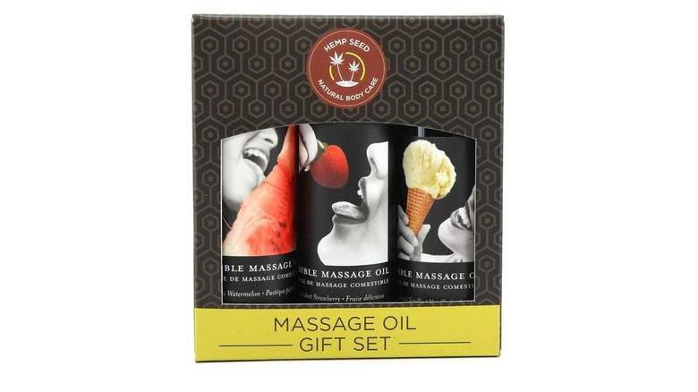 Earthly Edible Massage Oil Gift Set
