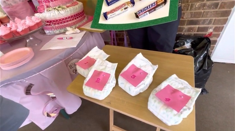 Diaper baby shower game