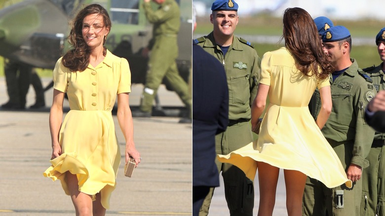 Kate Middleton in a yellow dress