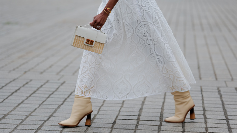 A woman walking