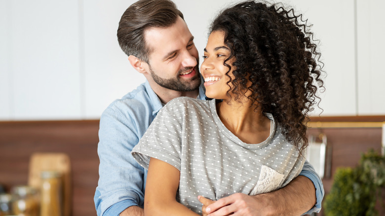 couple embracing