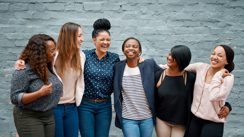 Group of women laughing