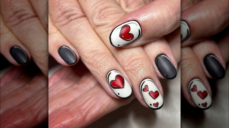 Deck of cards pop art nails