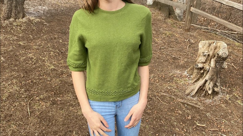 Moss green sweater 