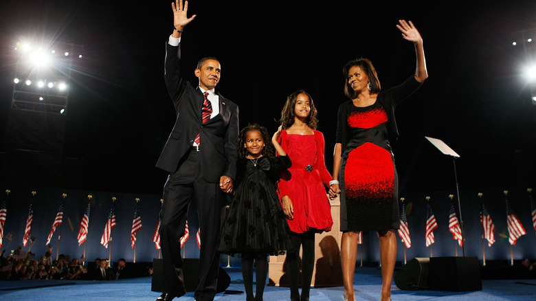 obama family on election night