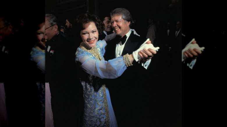 rosalynn and jimmy carter at inaugural ball