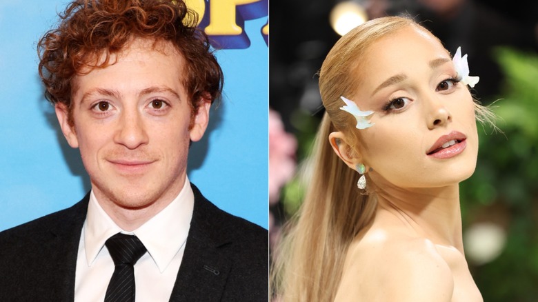 Ethan Slater and Ariana Grande