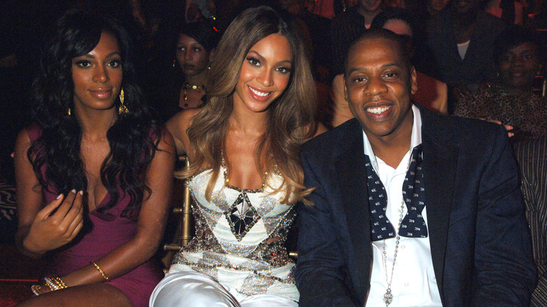 Beyoncé with Solange and Jay-Z