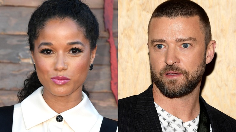 Alisha Wainwright and Justin Timberlake in 2019