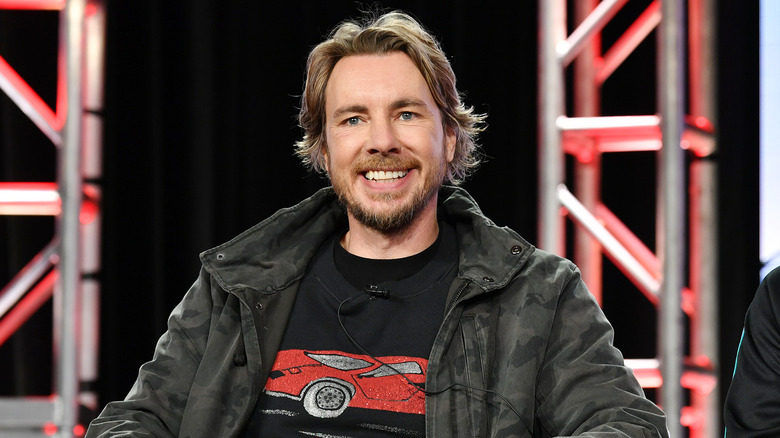 Dax Shepard brown shirt